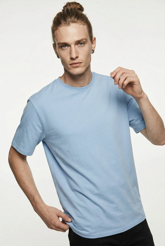 Blend Rundhalsshirt »BHFISHER OVERSIZE TEE« Baumwolle, relaxed fit