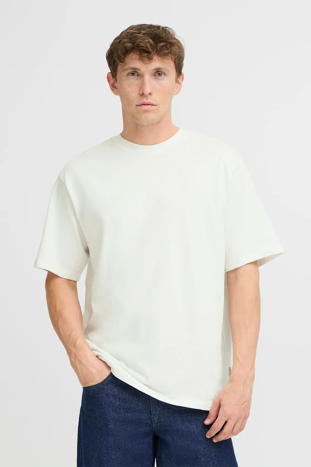 Blend Rundhalsshirt »BHFISHER OVERSIZE TEE« Baumwolle, relaxed fit