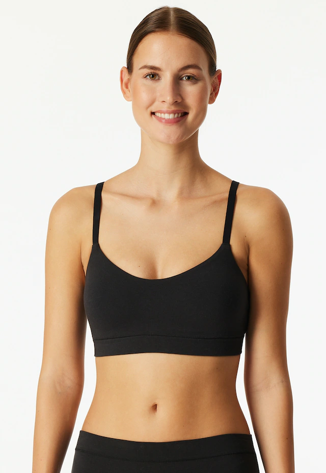 Schiesser Bustier »Unique Cotton« mit herausnehmbaren Pads, ohne Bügel