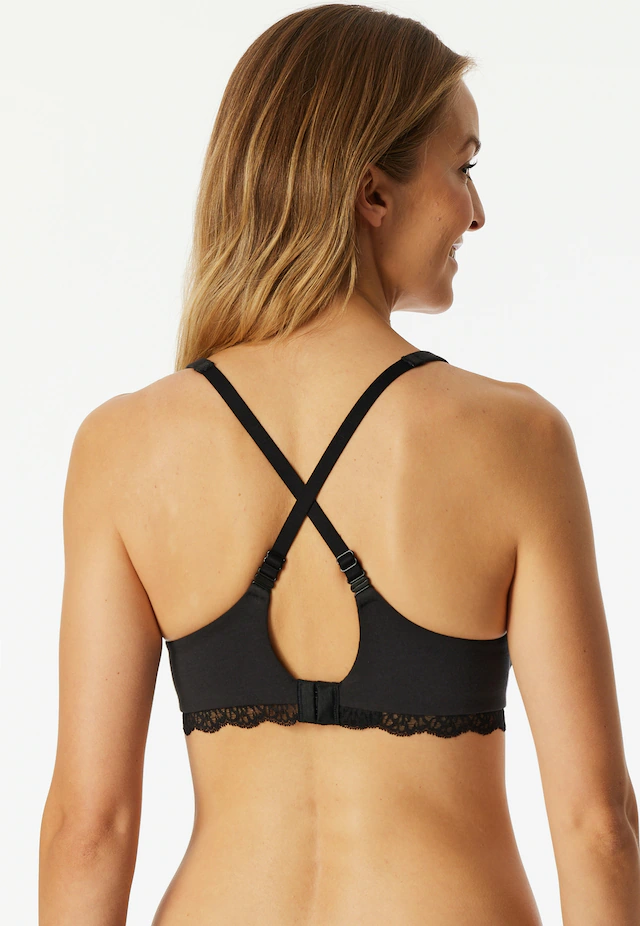 Schiesser Bügel-BH »Unique Cotton« Spitzenband, mit Schale