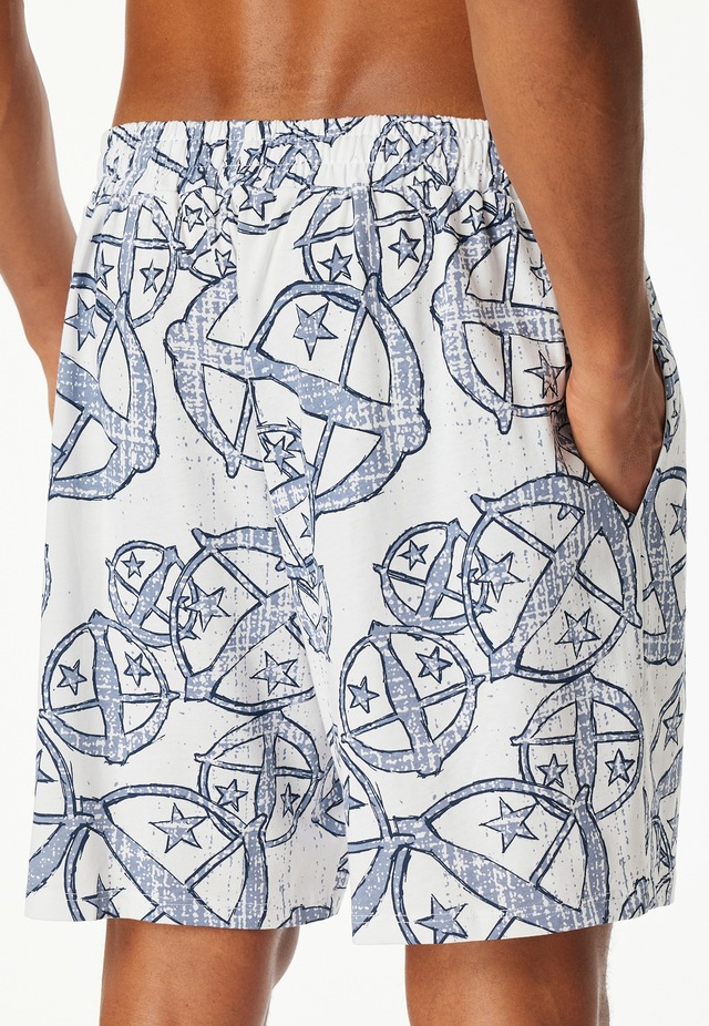 Schiesser Pyjamashorts »Schiesser 150 Years« seitliche Taschen, Allover-Druck, Baumwolle