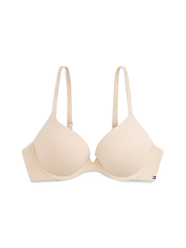 Tommy Hilfiger Underwear Bügel-BH »PUSH UP« unifarben, Spaghettiträger mit Logo