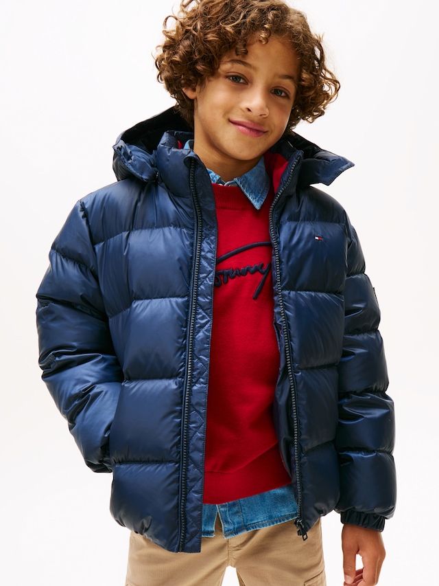 Tommy Hilfiger Steppjacke »ESSENTIAL DOWN JACKET« mit Kapuze Kinder bis 16 Jahre