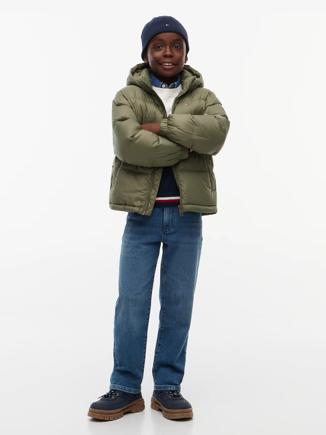 Tommy Hilfiger Steppjacke »ESSENTIAL DOWN JACKET« mit Kapuze Kinder bis 16 Jahre