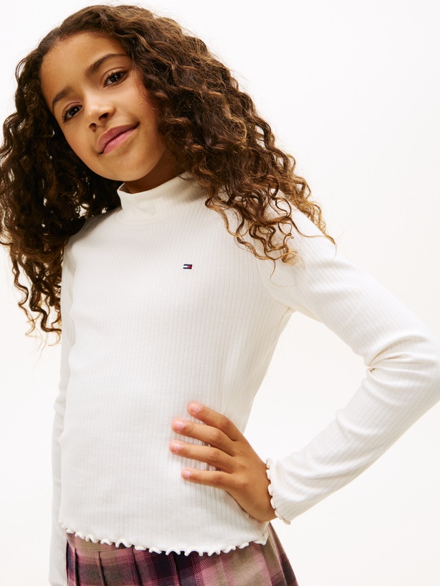 Tommy Hilfiger Langarmshirt »MOCK NECK TOP LS« Kinder bis 16 Jahre