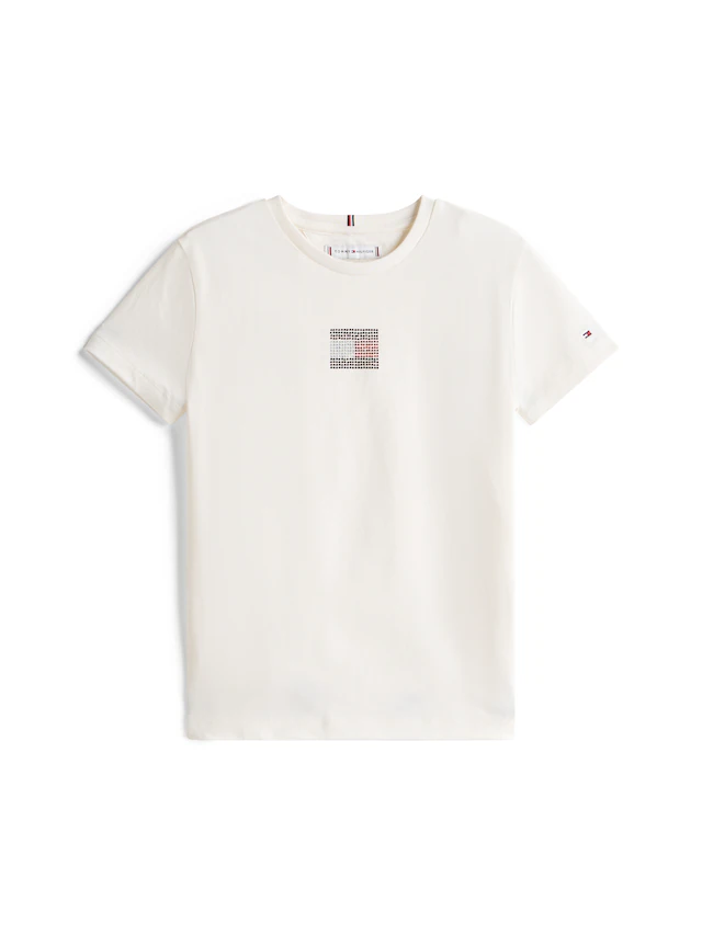Tommy Hilfiger T-Shirt »RHINE STONE FLAG TEE S/S« Kinder bis 16 Jahre