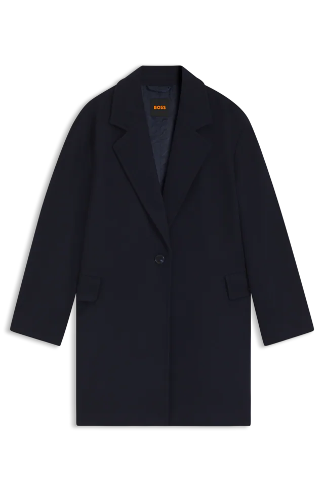 BOSS ORANGE Steppmantel »Piapolly Premium Damenmode« mit Kapuze, Chevron-Steppung