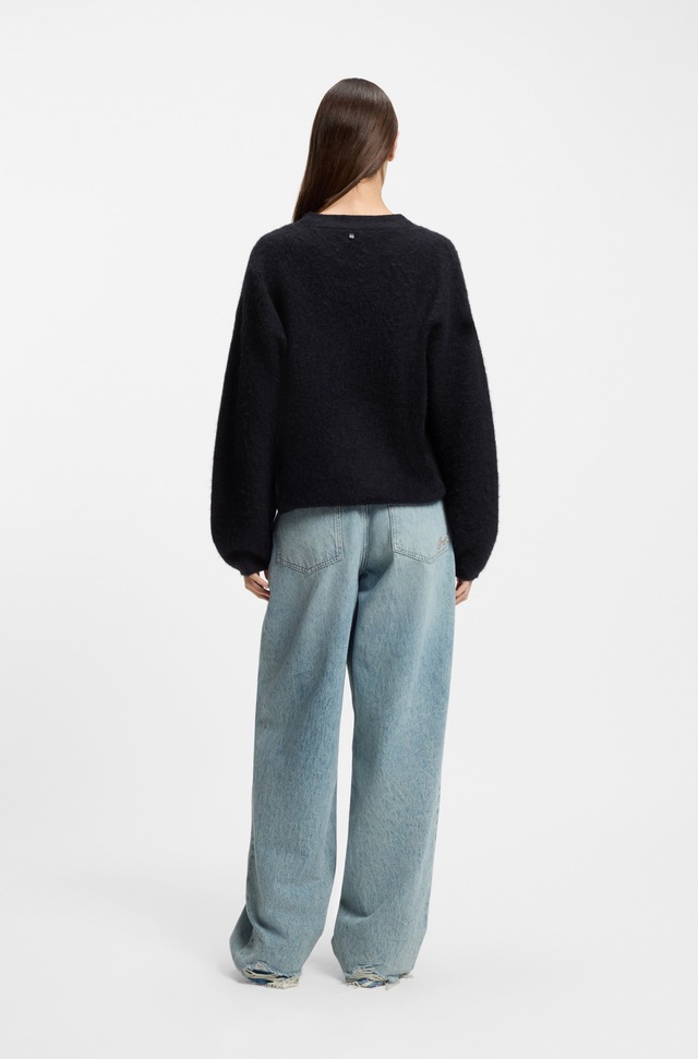 BOSS ORANGE Strickpullover »Fiti Premium Damenmode« mit Alpaka, V-Ausschnitt