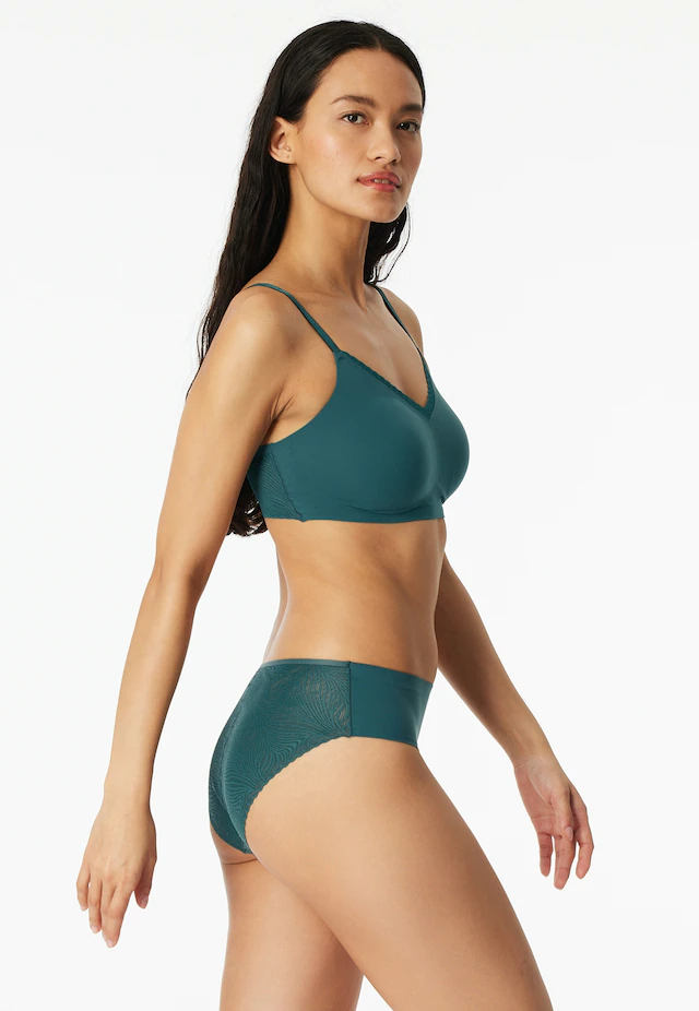 Schiesser Taillenslip »Invisible Soft Lace« 0, Single Jersey, Lasercut-Abschlüsse, Spitzeneinsatz hinten