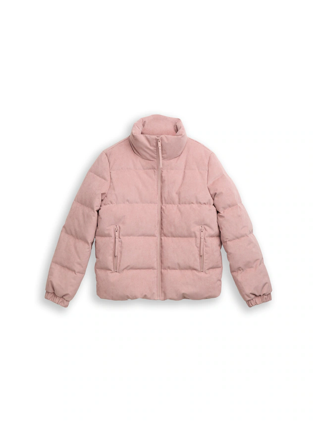 TOM TAILOR Denim Steppjacke ohne Kapuze mit Stehkragen