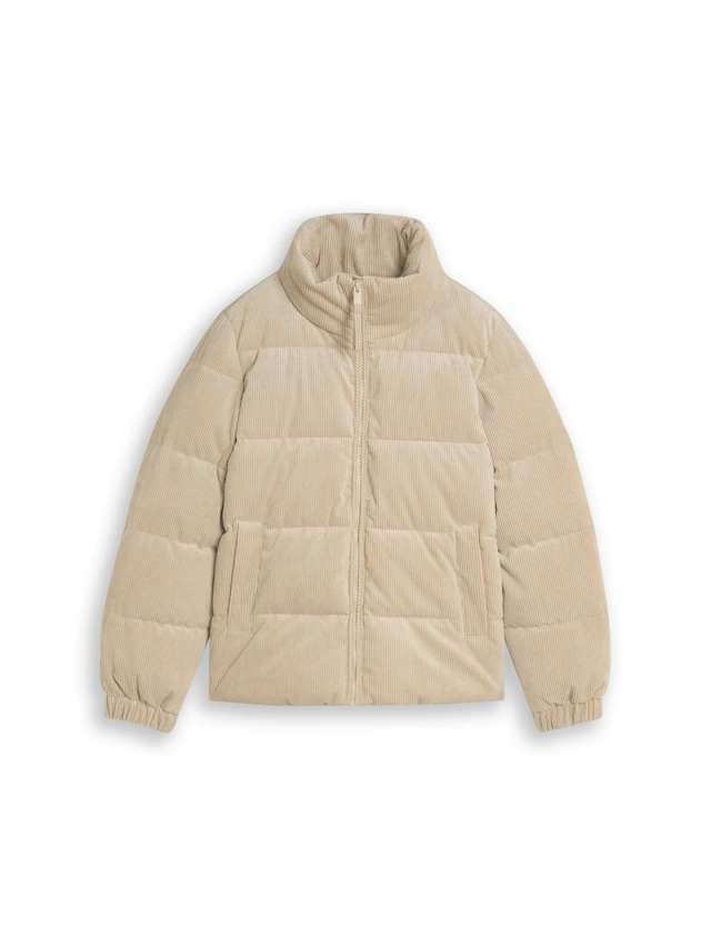 TOM TAILOR Denim Steppjacke ohne Kapuze mit Stehkragen