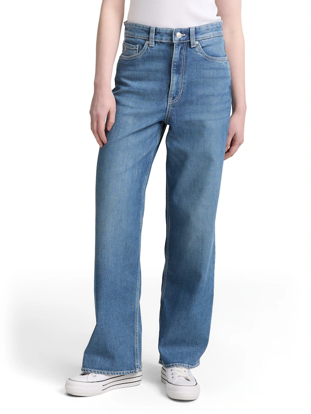 TOM TAILOR Denim Weite Jeans »LINOU« im Five-Pocket Style