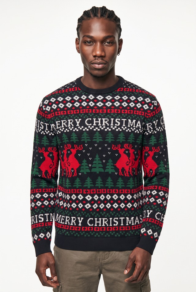 ONLY & SONS Rundhalspullover »ONSX-MAX REG DEER CREW KNIT«