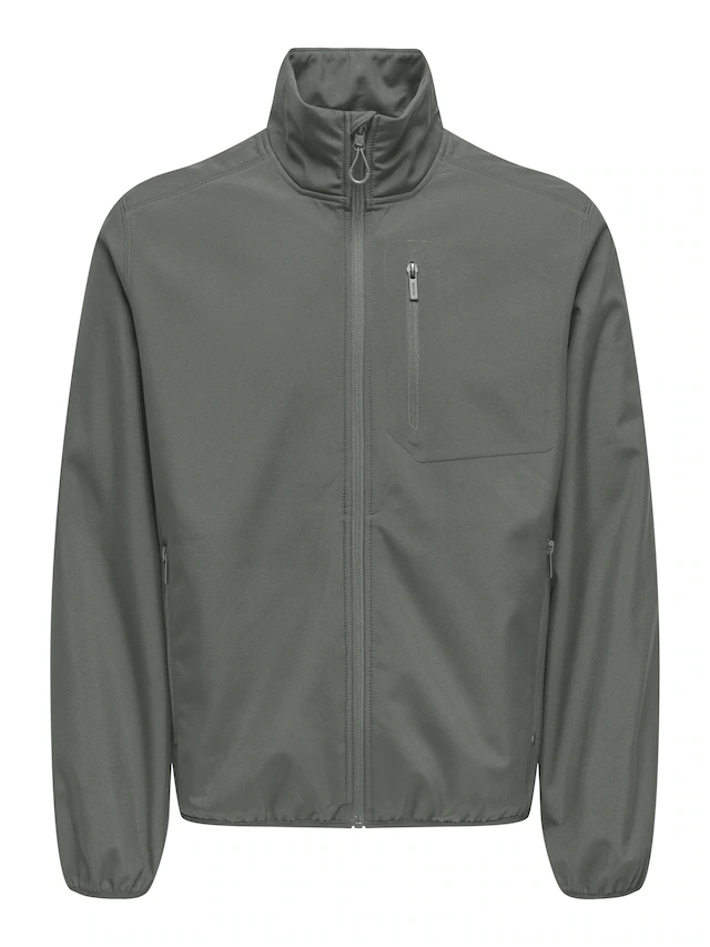 ONLY & SONS Bomberjacke »ONSODENSE SOFTSHELL BOMBER JACKET OTW OT« ohne Kapuze