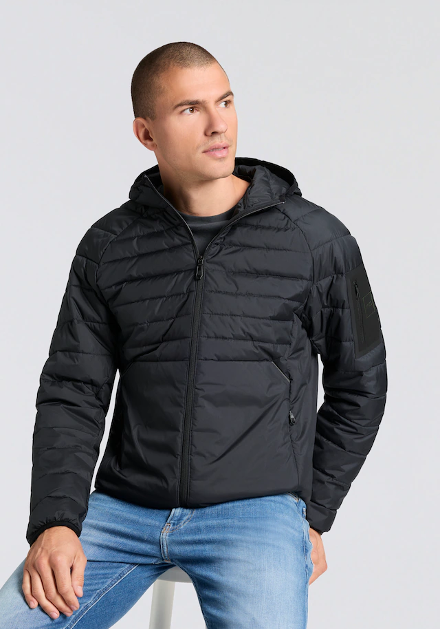 BOSS GREEN Steppjacke »OW Urbanex JT HD« mit Kapuze Kapuze, Regular Fit, reflektierende Details