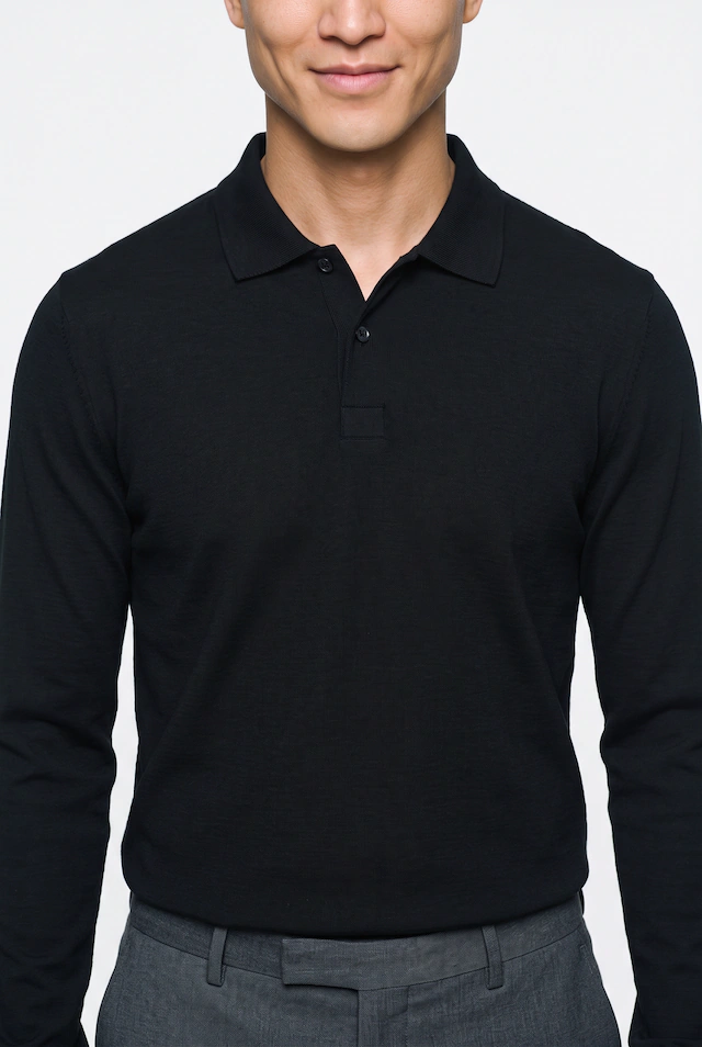 BOSS GREEN Langarm-Poloshirt »Pirol« Langarm, regular fit, Logo-Stickerei