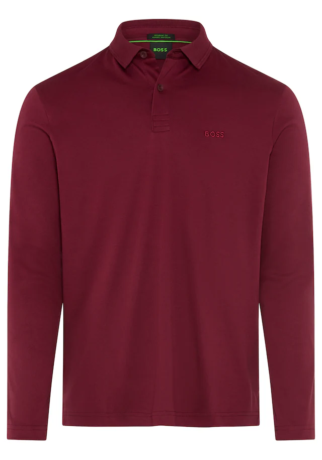BOSS GREEN Langarm-Poloshirt »Pirol« Langarm, regular fit, Logo-Stickerei