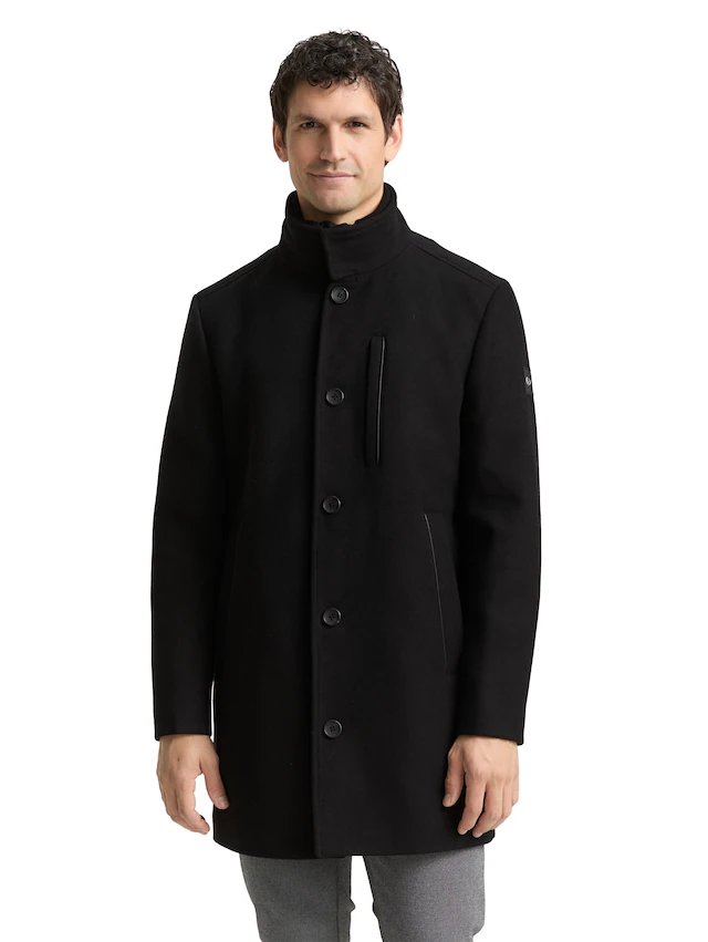 TOM TAILOR Wollmantel mit abnehmbarer Innenjacke