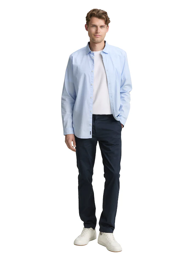 TOM TAILOR Langarmhemd mit Elasthan