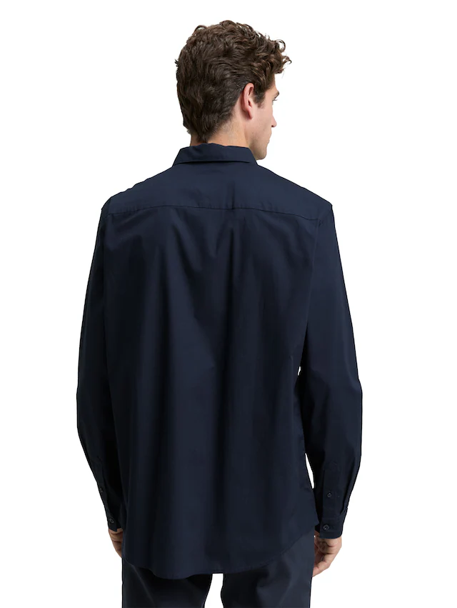TOM TAILOR Langarmhemd mit Elasthan