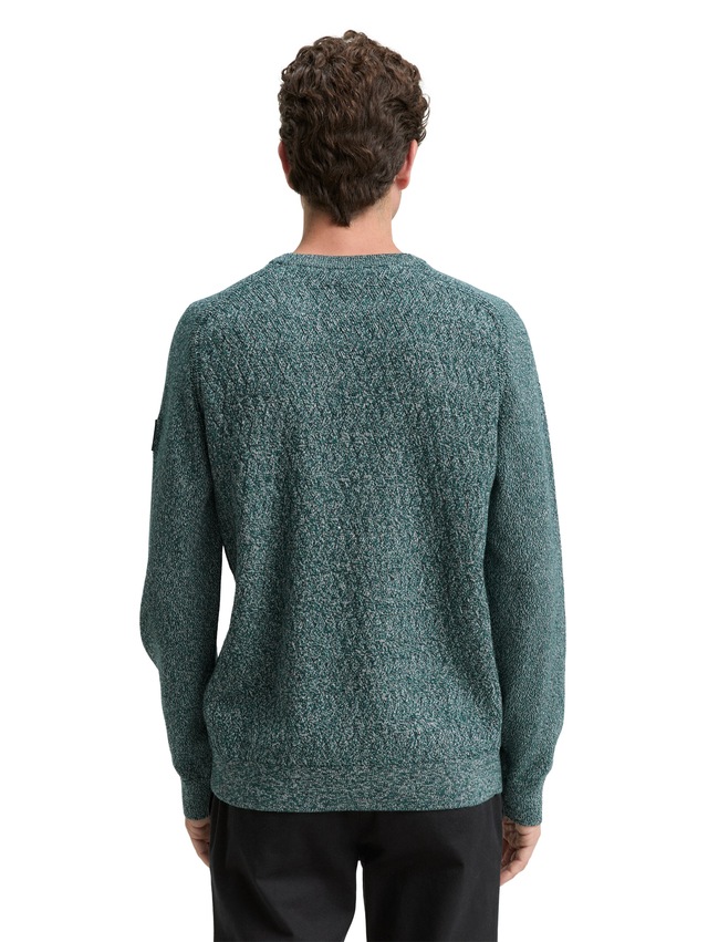 TOM TAILOR Strickpullover mit Logo Stickerei am Arm