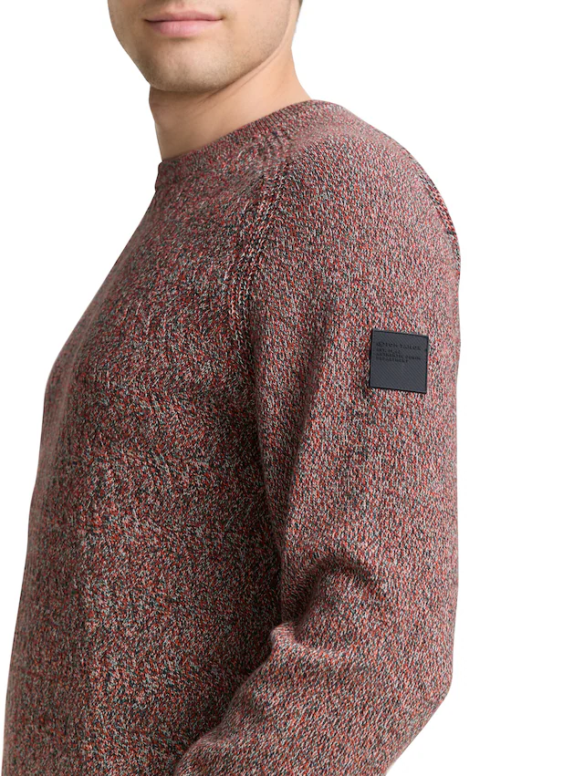 TOM TAILOR Strickpullover mit Logo Stickerei am Arm