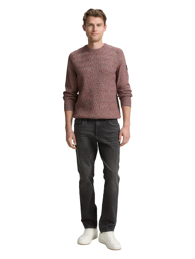 TOM TAILOR Strickpullover mit Logo Stickerei am Arm