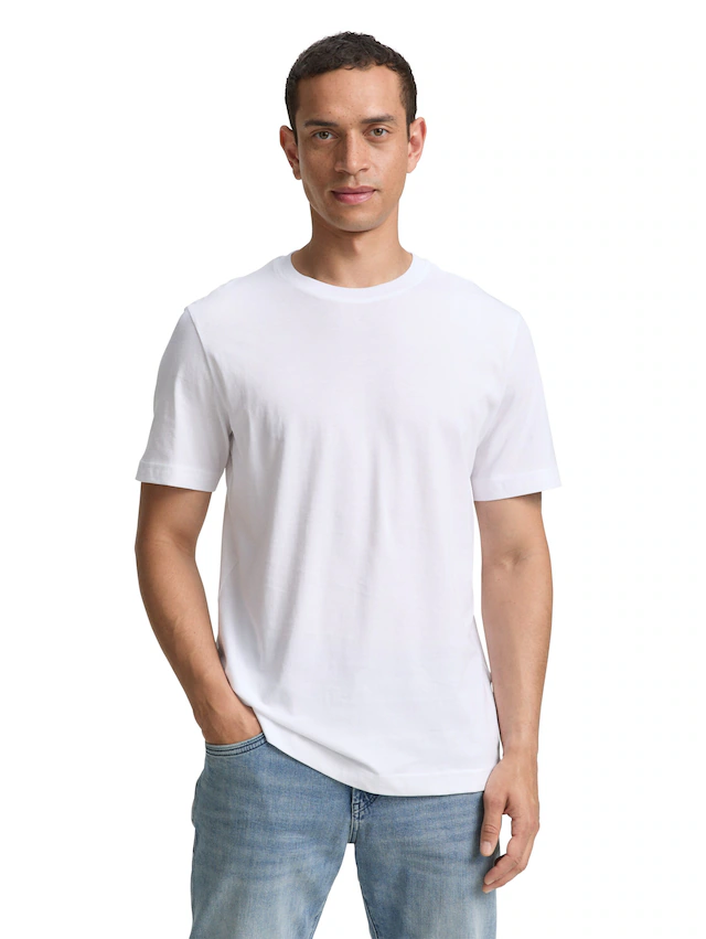 TOM TAILOR T-Shirt Packung, 2 mit Logo Print