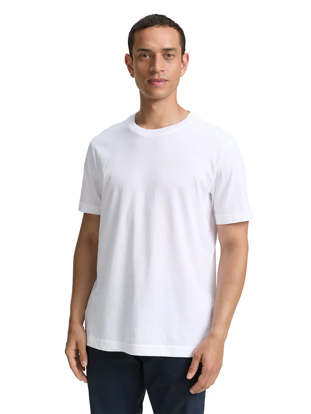 TOM TAILOR T-Shirt Packung, 2 mit Logo Print