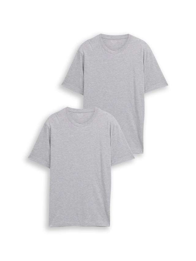 TOM TAILOR T-Shirt Packung, 2 mit Logo Print