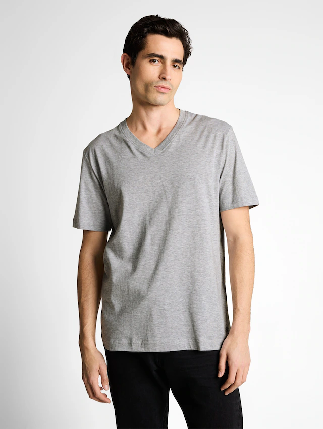 TOM TAILOR T-Shirt Packung, 2 mit V-Ausschnitt, Doppelpack