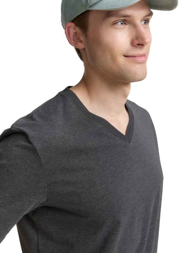 TOM TAILOR T-Shirt Packung, 2 mit V-Ausschnitt, Doppelpack