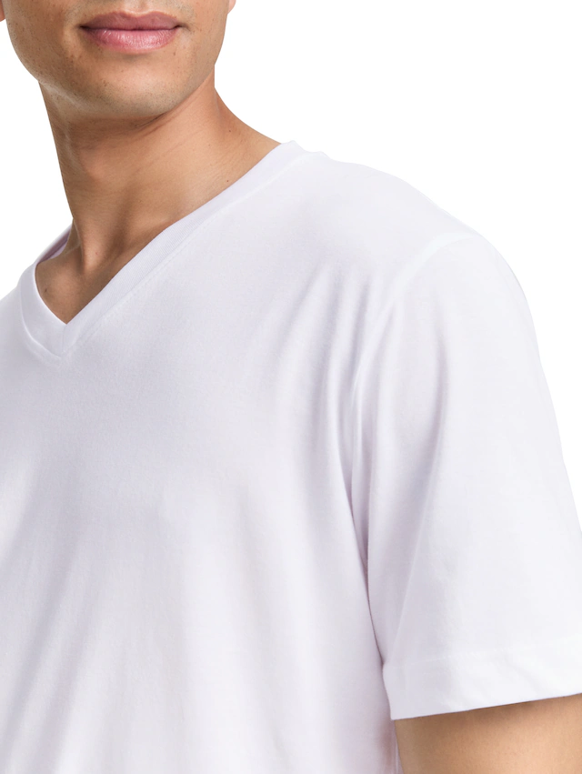 TOM TAILOR T-Shirt Packung, 2 mit V-Ausschnitt, Doppelpack