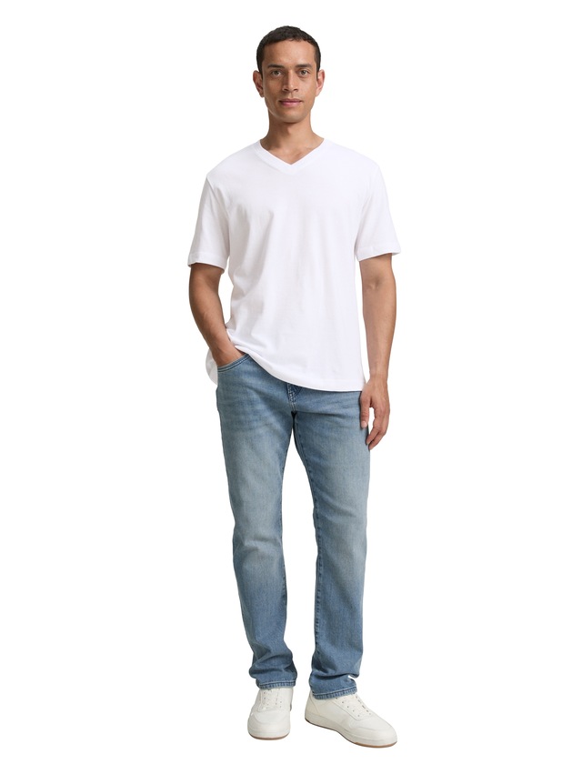 TOM TAILOR T-Shirt Packung, 2 mit V-Ausschnitt, Doppelpack