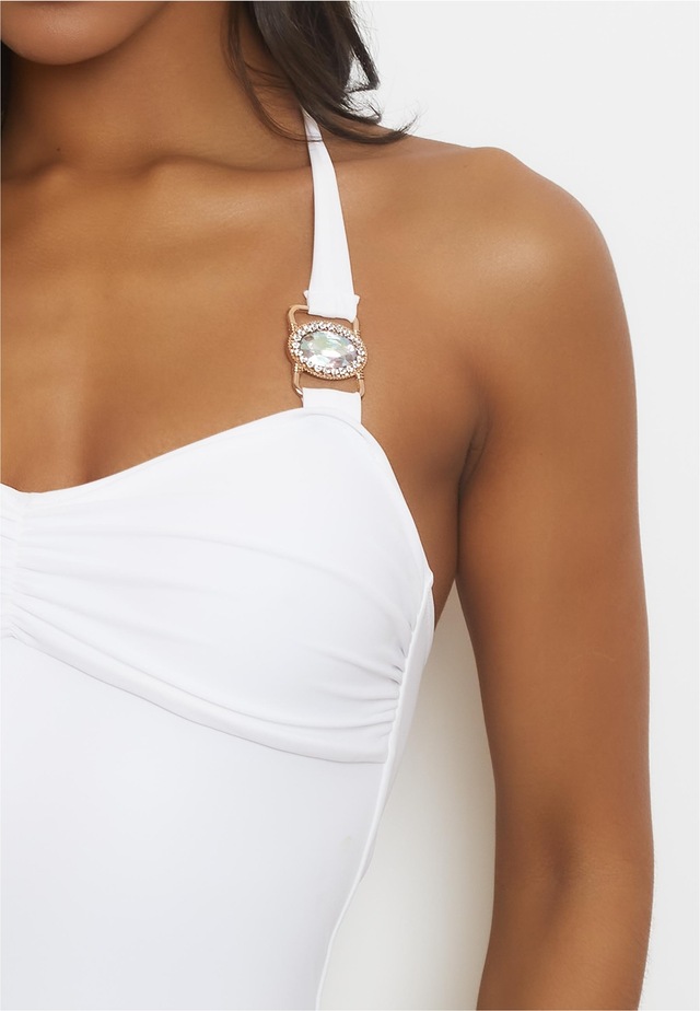 Moda Minx Badeanzug »Amour Rouched« 1 Stk. mit tollem Steinbesatz