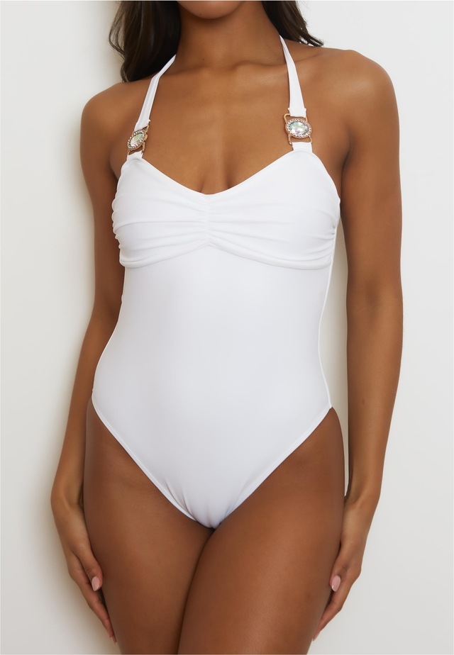 Moda Minx Badeanzug »Amour Rouched« 1 Stk. mit tollem Steinbesatz
