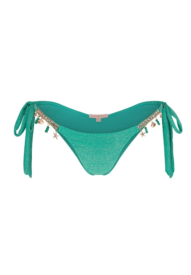 Moda Minx Bikini-Hose »Lumiere Seychelles« Panty, 1 Stk. mit Glitzersteinchen und Anhängern