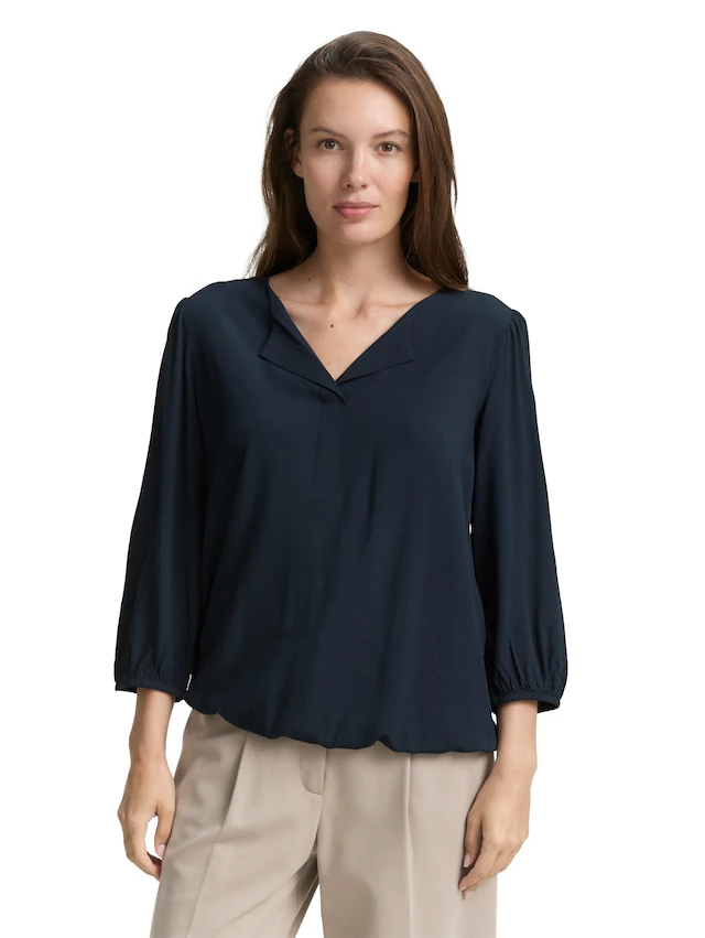 TOM TAILOR Shirtbluse mit All-Over Print