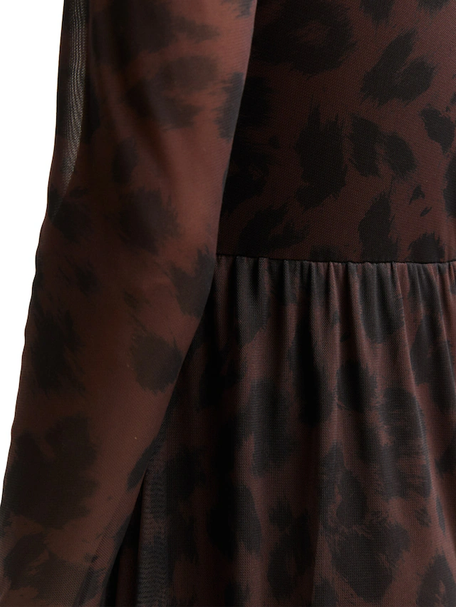 TOM TAILOR Meshkleid »Regular midi« mit Muster