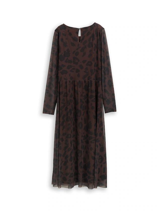 TOM TAILOR Meshkleid »Regular midi« mit Muster
