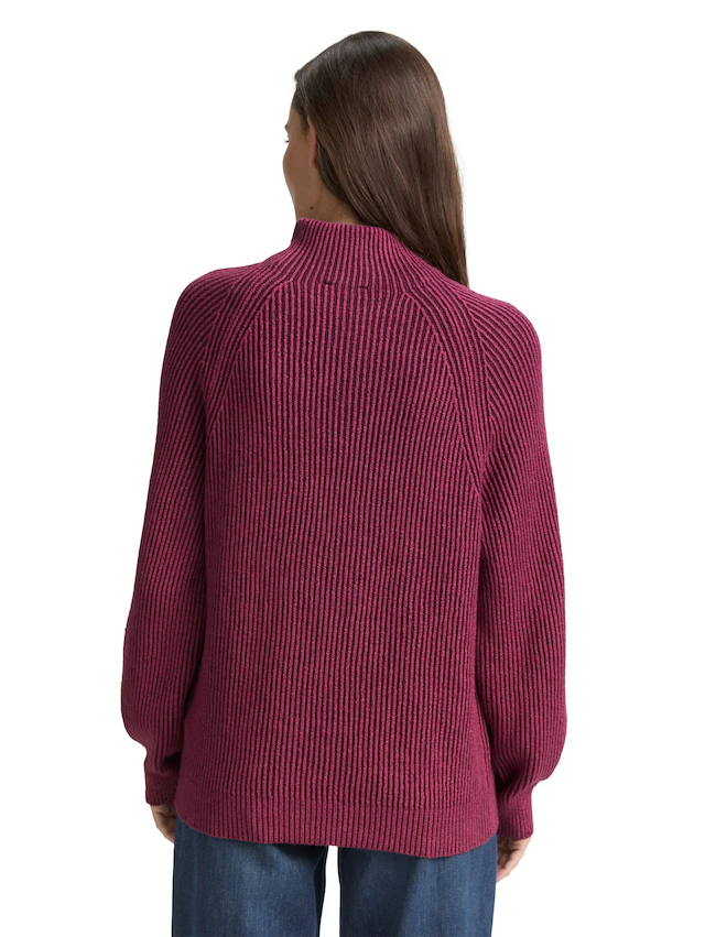 TOM TAILOR Strickpullover mit Rippstruktur