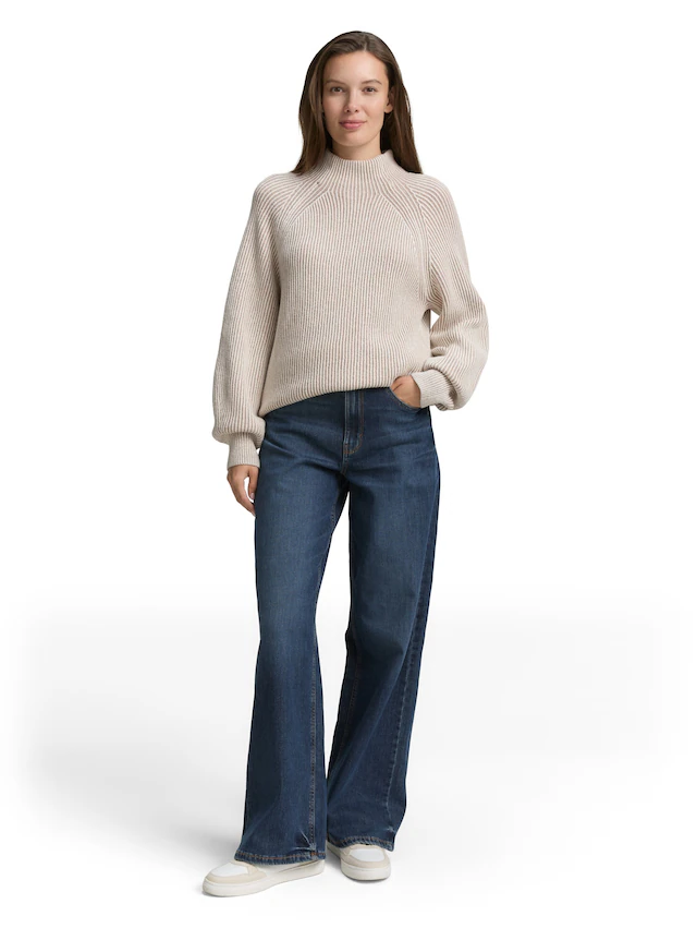 TOM TAILOR Strickpullover mit Rippstruktur
