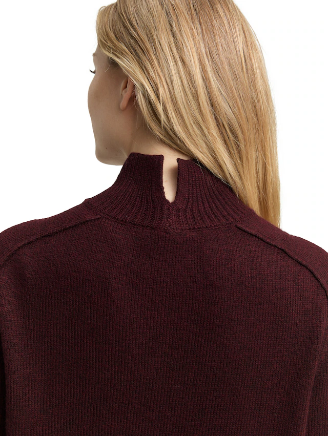 TOM TAILOR Strickpullover mit Stehkragen