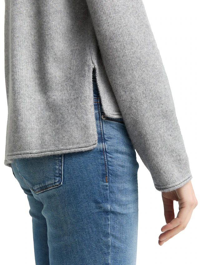TOM TAILOR Strickpullover mit Stehkragen