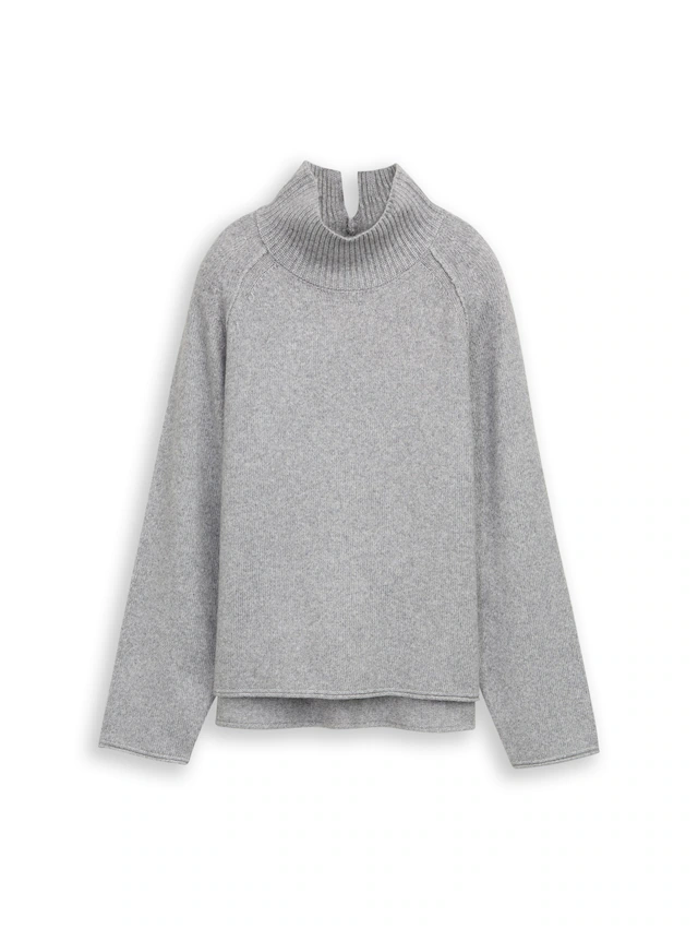 TOM TAILOR Strickpullover mit Stehkragen