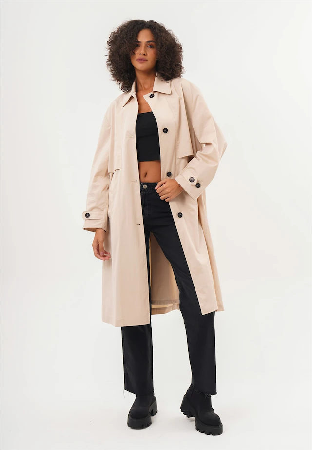 freshlions Trenchcoat »Cecilia« 1 Stk. in klassischem Design