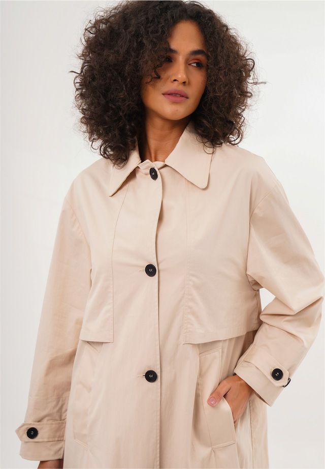 freshlions Trenchcoat »Cecilia« 1 Stk. in klassischem Design