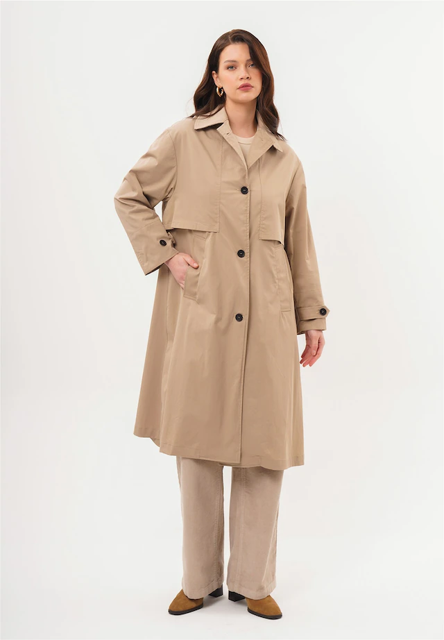 freshlions Trenchcoat »Cecilia« 1 Stk. in klassischem Design
