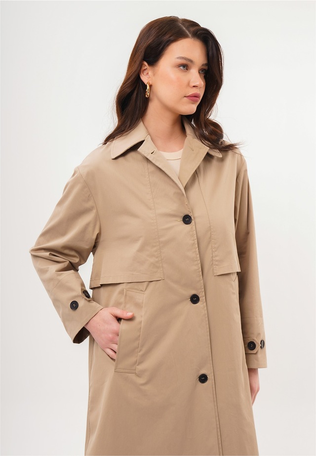 freshlions Trenchcoat »Cecilia« 1 Stk. in klassischem Design