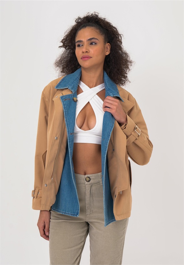 freshlions Trenchcoat »Zelda« 1 Stk. mit stilvollem Reverskragen